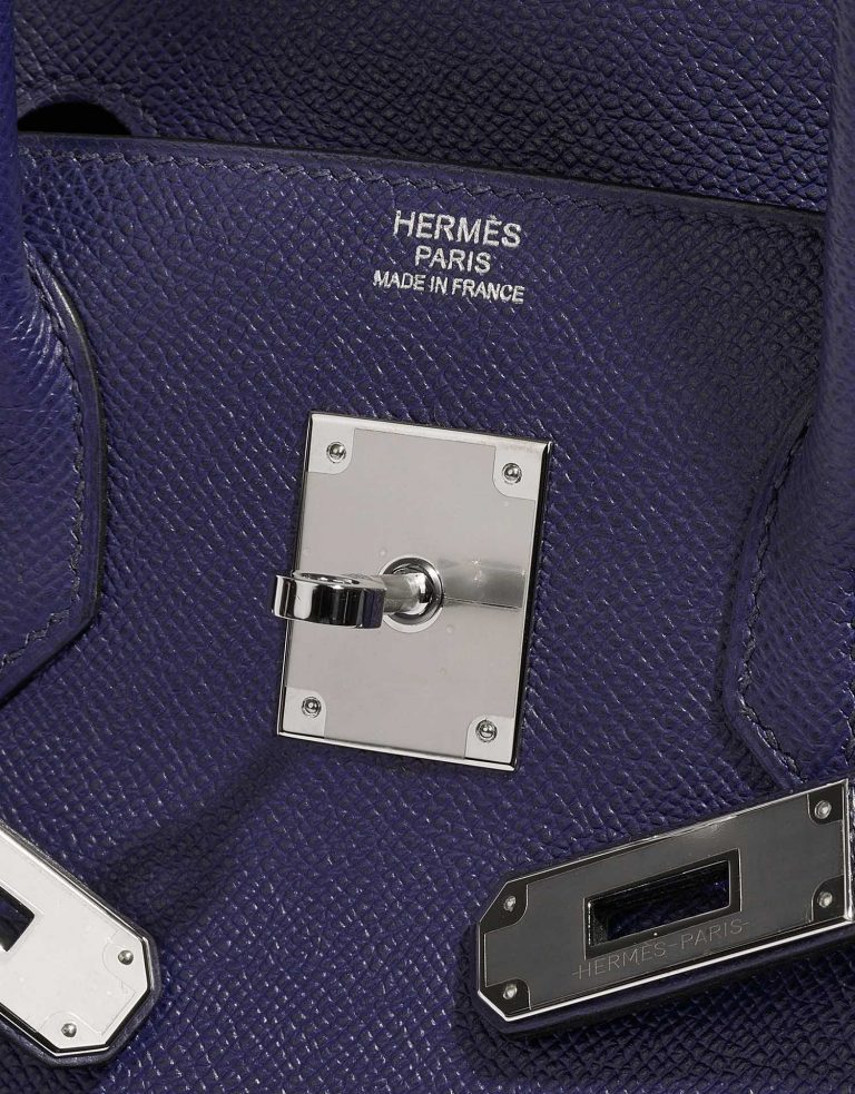 Hermès Birkin 30 BlueEncre Logo  | Sell your designer bag on Saclab.com