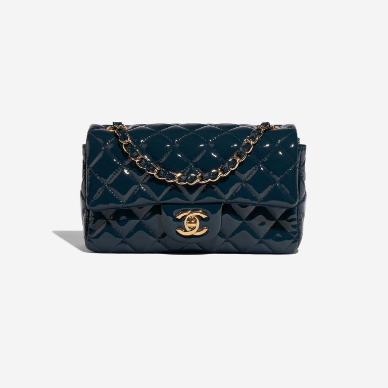 Chanel Timeless MiniRectangular DarkBlue Front  | Sell your designer bag on Saclab.com