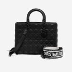 Dior Lady Large Black Front  | Sell your designer bag on Saclab.com