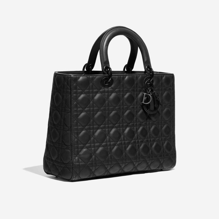 Dior Lady Large Black Side Front  | Sell your designer bag on Saclab.com