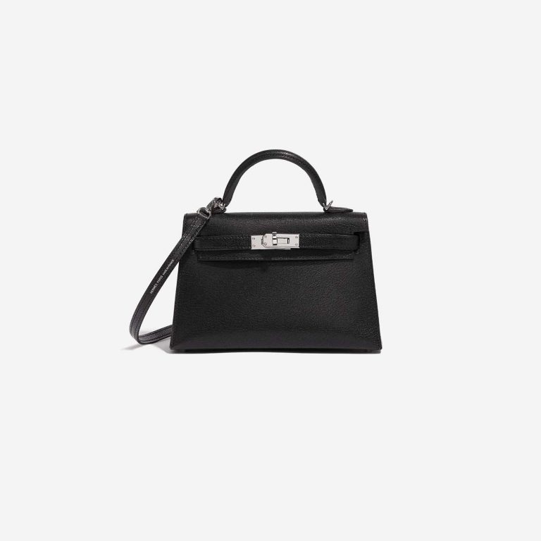 Hermès Kelly Mini Black Front  | Sell your designer bag on Saclab.com