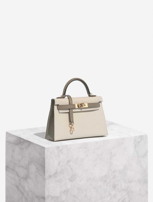 Hermès Kelly Mini Craie-GrisAsphalte Front  | Sell your designer bag on Saclab.com
