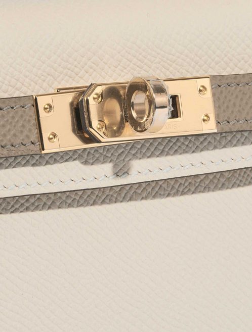 Hermès Kelly Mini Craie-GrisAsphalte Closing System  | Sell your designer bag on Saclab.com