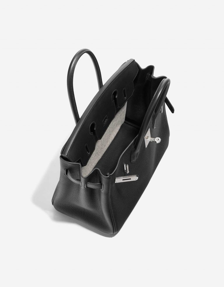 Pre-owned Hermès bag Birkin 3in1 30 Togo / Toile H / Swift Black / Ecru Black | Sell your designer bag on Saclab.com