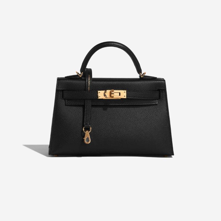 Hermès Kelly Mini Black Front  | Sell your designer bag on Saclab.com