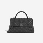 Chanel TimelessHandle Large Grey Front  | Sell your designer bag on Saclab.com