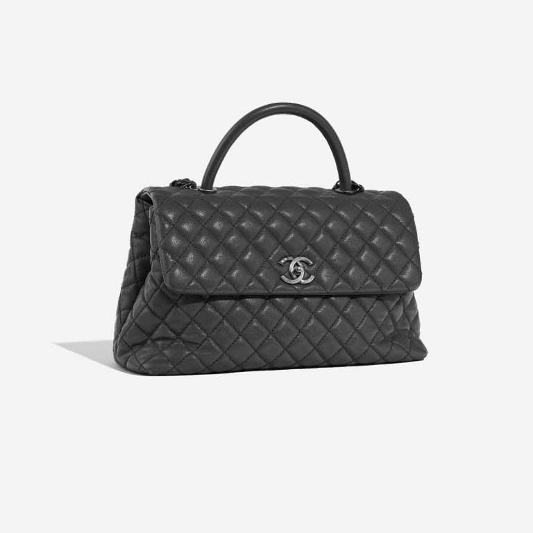 Chanel TimelessHandle Large Grey Side Front  | Sell your designer bag on Saclab.com