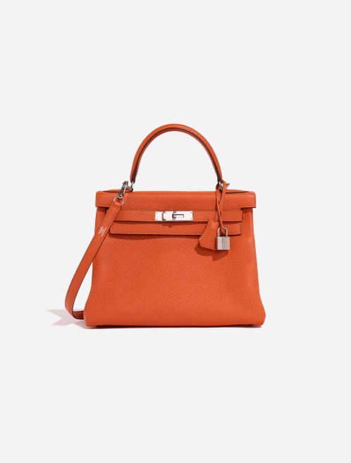 Hermès Kelly 28 Feu Front  | Sell your designer bag on Saclab.com