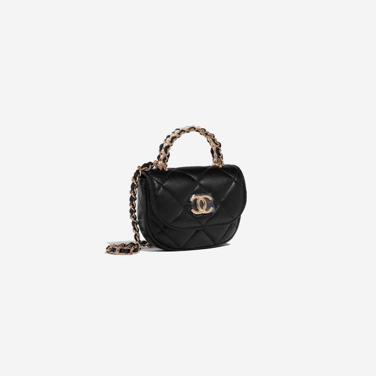 Chanel Timeless Micro Black Side Front  | Sell your designer bag on Saclab.com