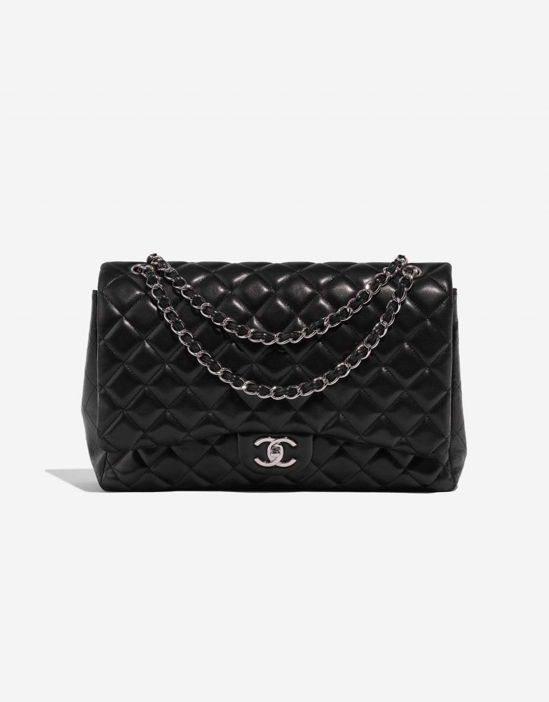 Chanel Timeless Maxi Black Front  | Sell your designer bag on Saclab.com
