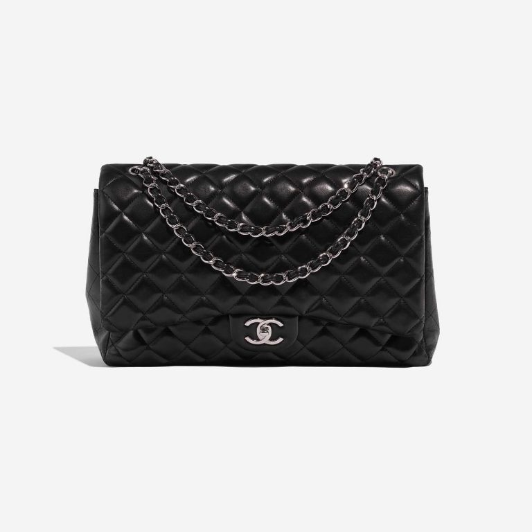 Chanel Timeless Maxi Black Front  | Sell your designer bag on Saclab.com