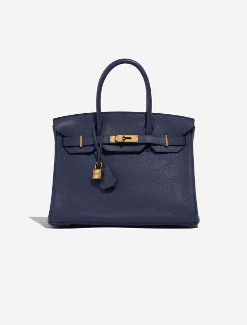 Hermès Birkin 30 BleuRoyal Front  | Sell your designer bag on Saclab.com