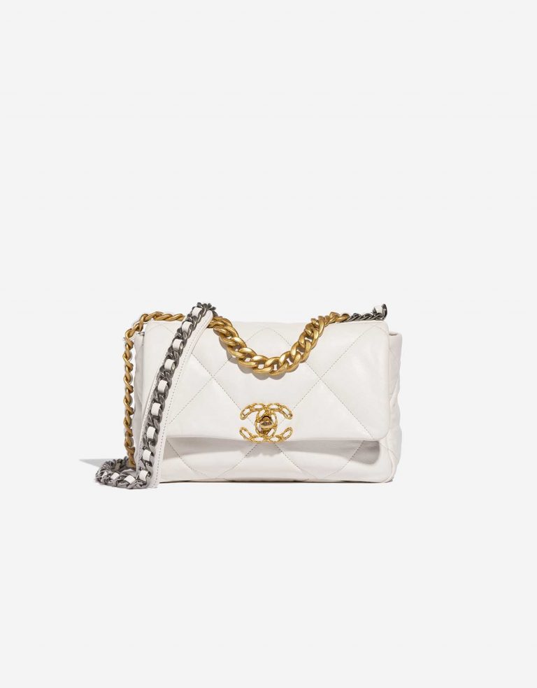 Chanel 19 FlapBag Cream Front  | Sell your designer bag on Saclab.com