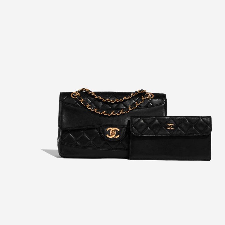 Pre-owned Chanel bag Timeless Small Lamb Black Black Front | Sell your designer bag on Saclab.com