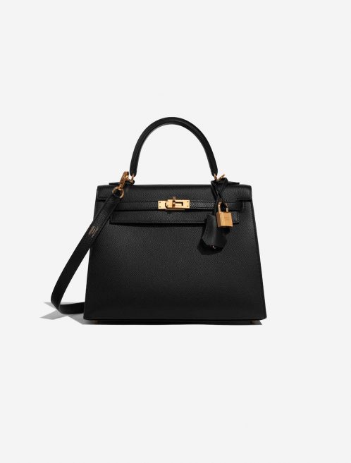 Hermès Kelly 25 Black Front  | Sell your designer bag on Saclab.com
