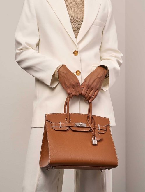 Hermès Birkin 30 Gold Sizes Worn | Sell your designer bag on Saclab.com