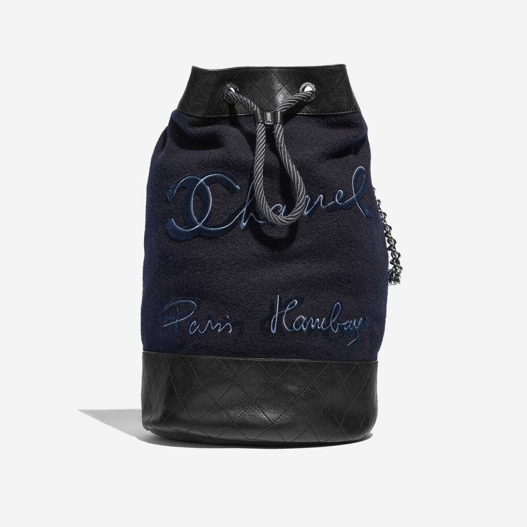 Chanel Backpack Wool / Lamb Blue / Black | Sell your designer bag