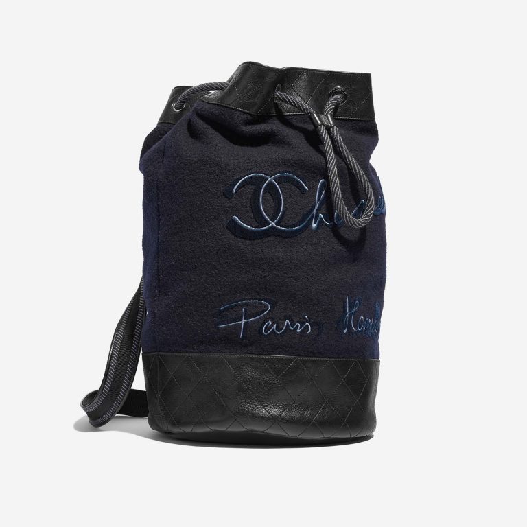 Chanel Backpack Wool / Lamb Blue / Black | Sell your designer bag