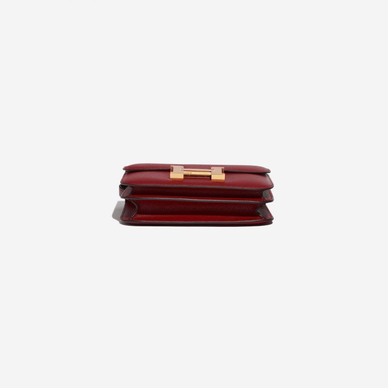 Hermès Constance 18 RougeGrenat Bottom  | Sell your designer bag on Saclab.com