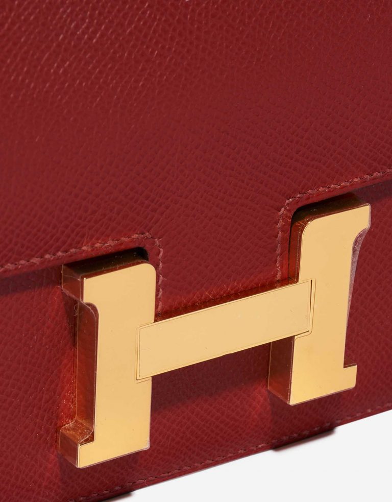 Hermès Constance 18 RougeGrenat Closing System  | Sell your designer bag on Saclab.com