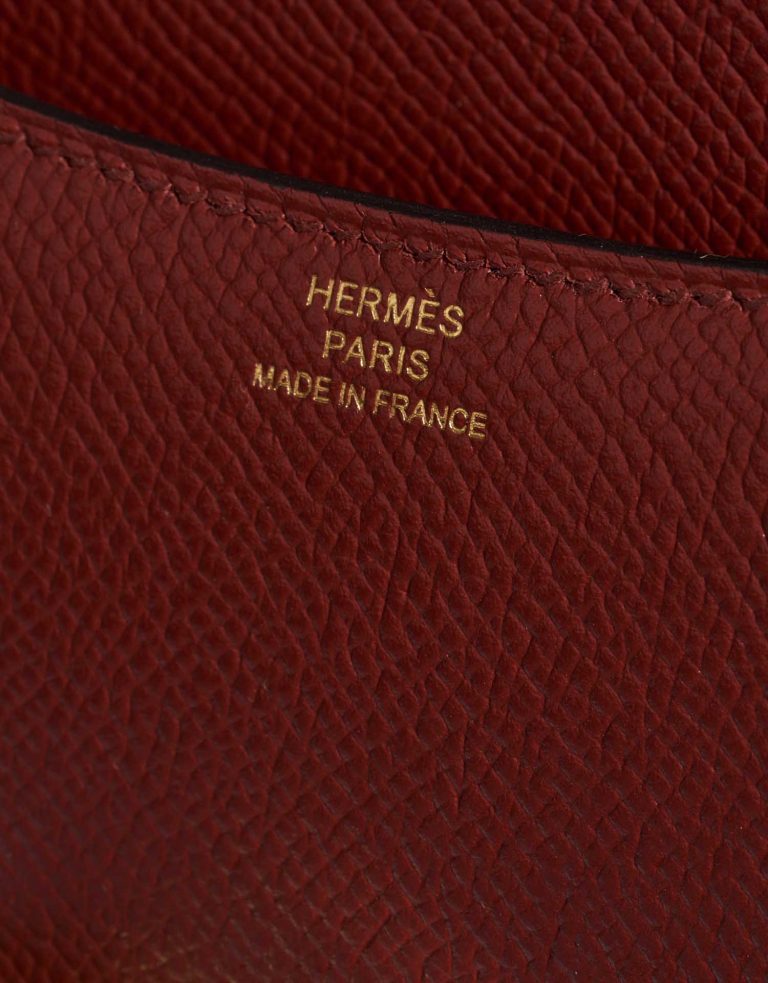 Hermès Constance 18 RougeGrenat Logo  | Sell your designer bag on Saclab.com