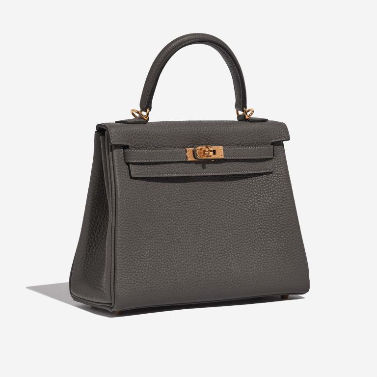 Hermès Kelly 25 GrisMeyer Side Front  | Sell your designer bag on Saclab.com