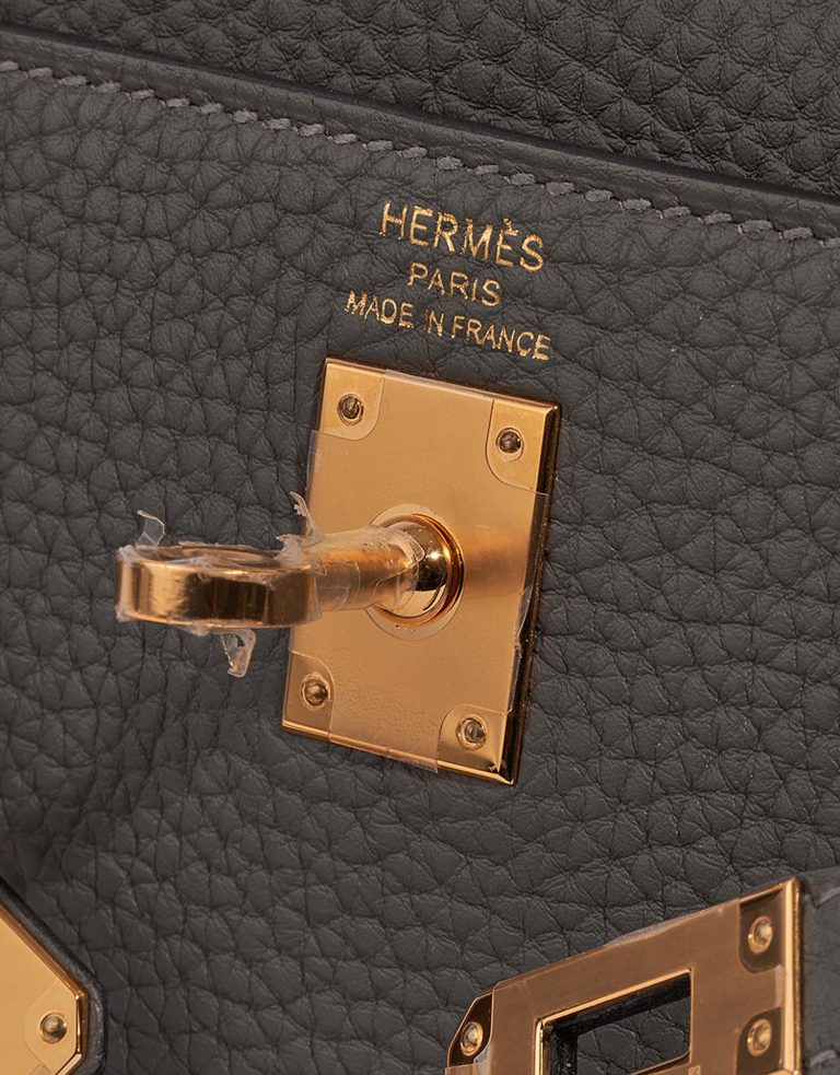 Hermès Kelly 25 GrisMeyer Logo  | Sell your designer bag on Saclab.com