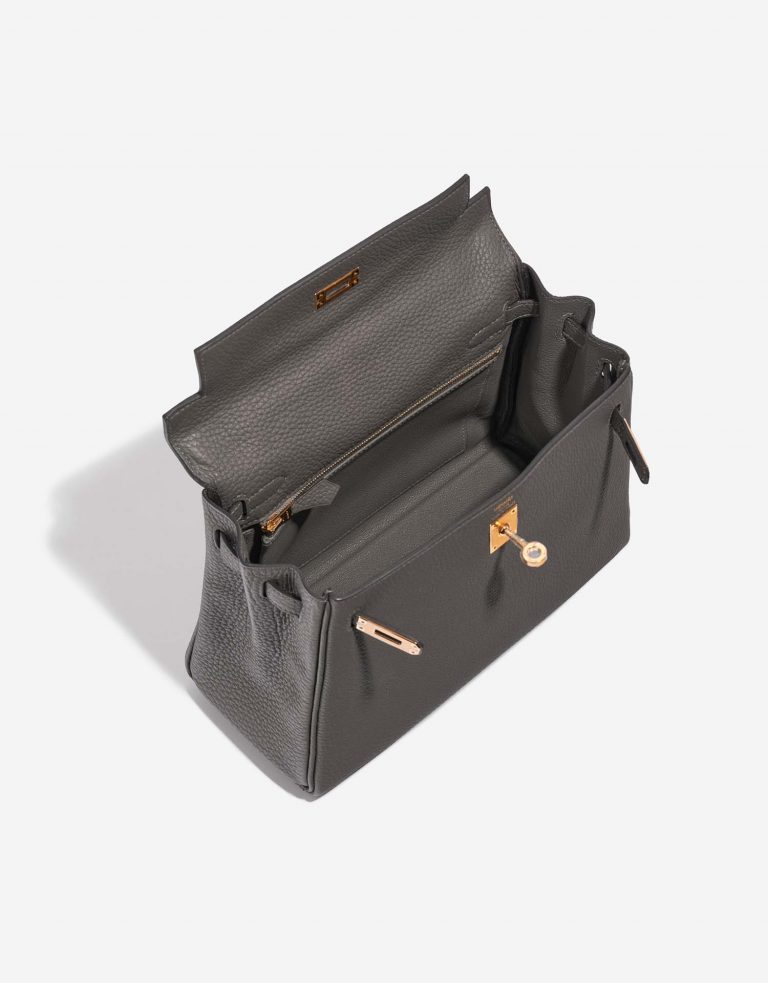 Hermès Kelly 25 GrisMeyer Inside  | Sell your designer bag on Saclab.com