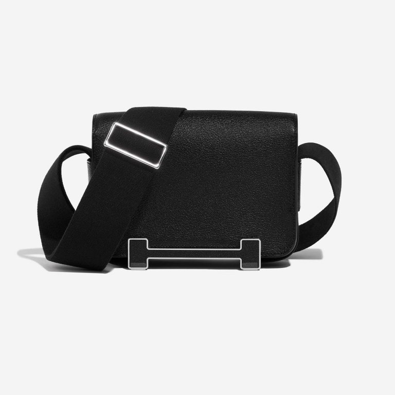 Hermès Geta oneSize Black Front  | Sell your designer bag on Saclab.com