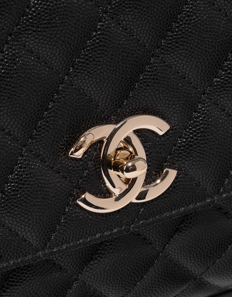 Chanel TimelessHandle Medium Black Closing System  | Sell your designer bag on Saclab.com