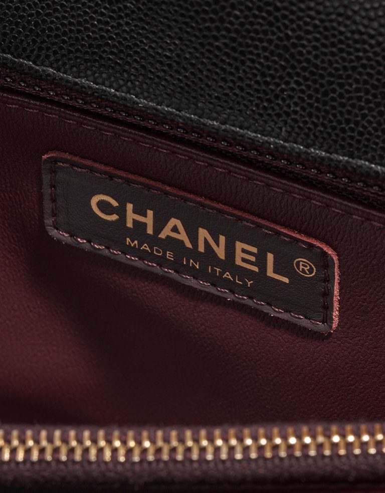 Chanel TimelessHandle Medium Black Logo  | Sell your designer bag on Saclab.com