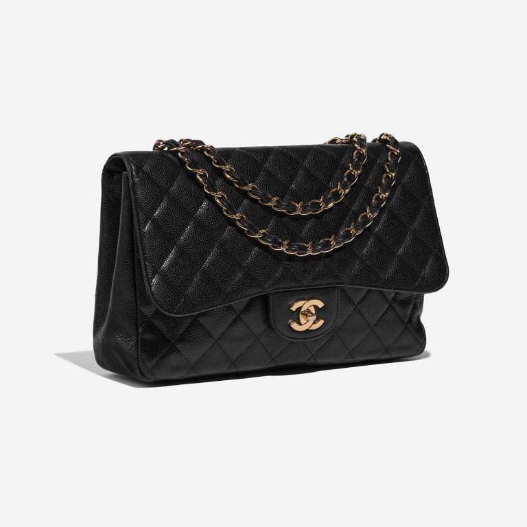 Chanel Timeless Jumbo Black Side Front  | Sell your designer bag on Saclab.com