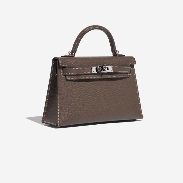 Hermès Kelly Mini Etoupe Side Front  | Sell your designer bag on Saclab.com