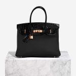 Hermès Birkin 30 Black Front  | Sell your designer bag on Saclab.com