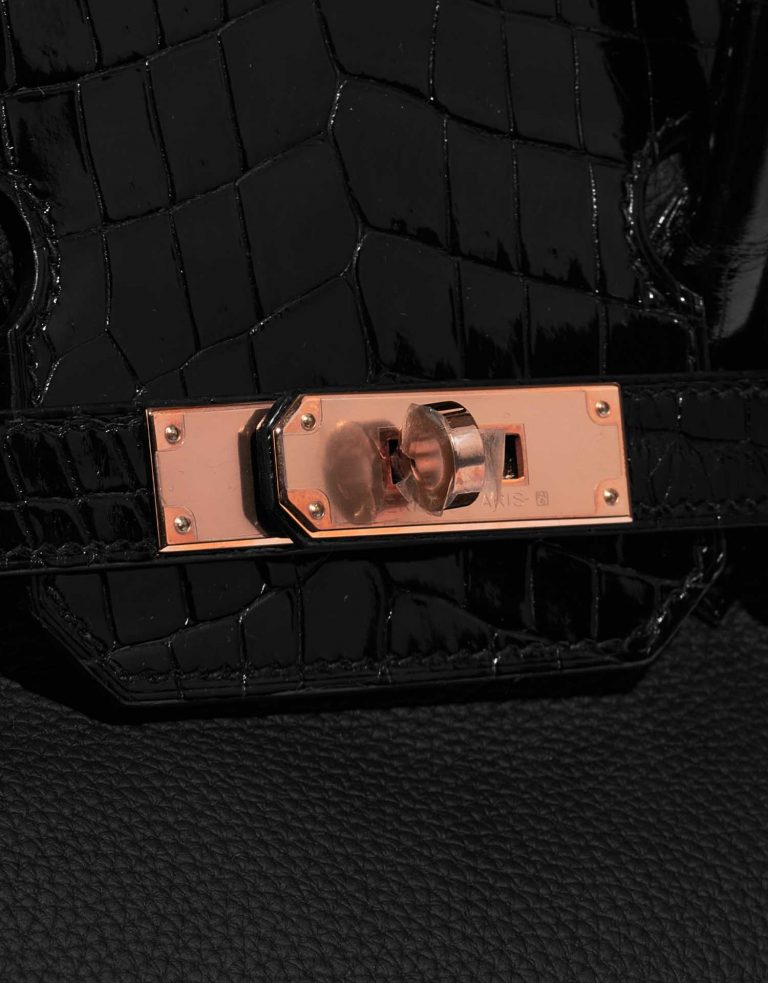 Hermès Birkin 30 Black Closing System  | Sell your designer bag on Saclab.com