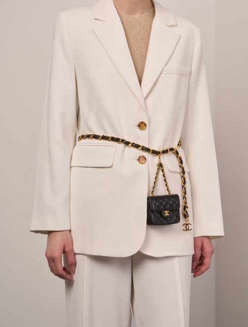 Chanel TimelessBeltBag Black Front  | Sell your designer bag on Saclab.com