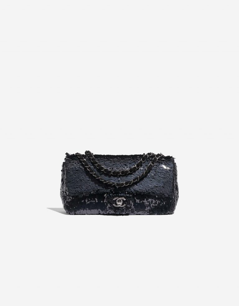 Chanel Timeless Medium DarkBlue Front  | Sell your designer bag on Saclab.com