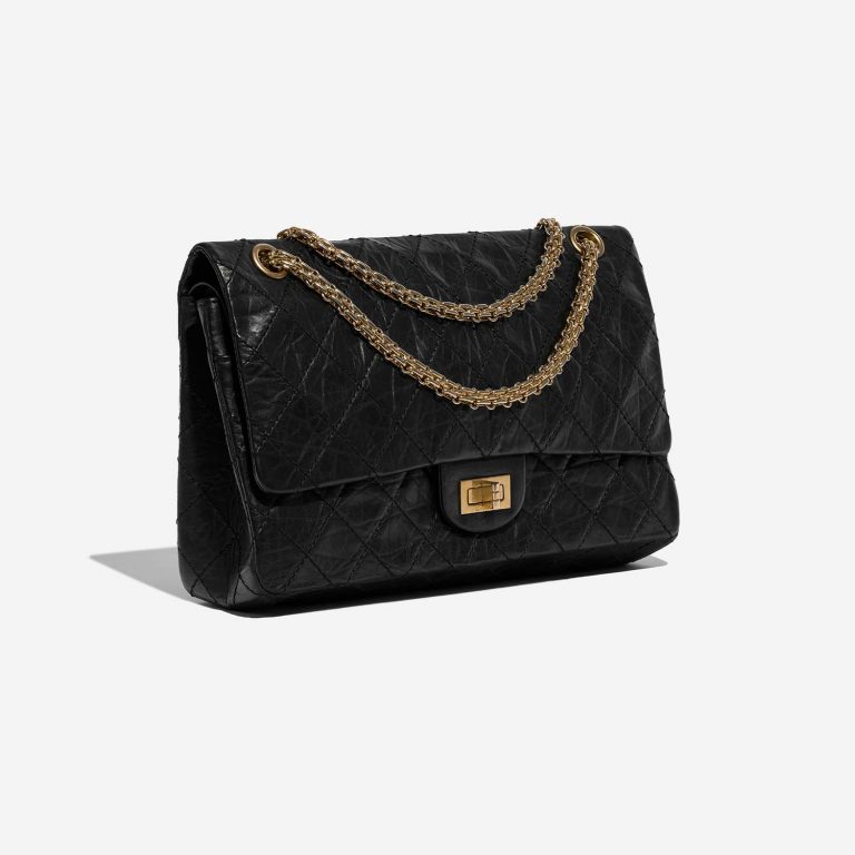 Chanel 255Reissue 226 Black Side Front  | Sell your designer bag on Saclab.com