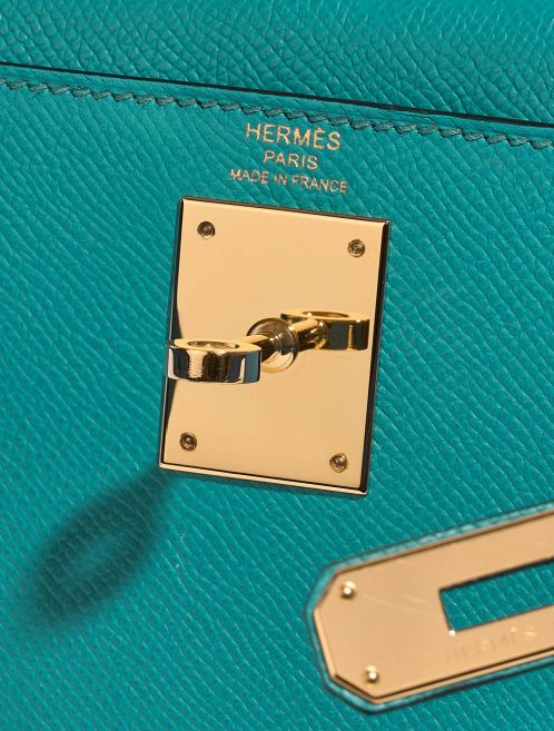 Hermès Kelly 28 BleuPaon Logo  | Sell your designer bag on Saclab.com