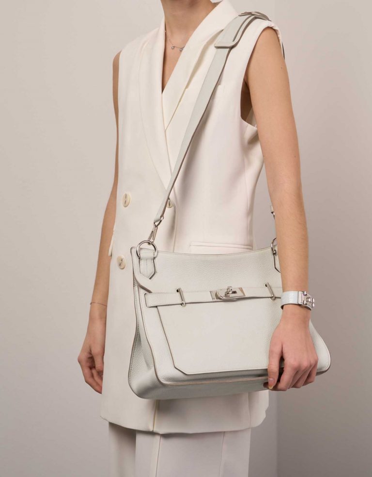 Hermès Jypsiere 34 Beton Sizes Worn | Sell your designer bag on Saclab.com