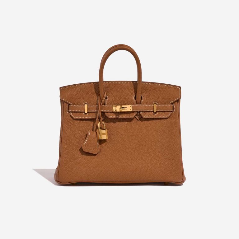 Hermès Birkin 25 Gold Front  | Sell your designer bag on Saclab.com
