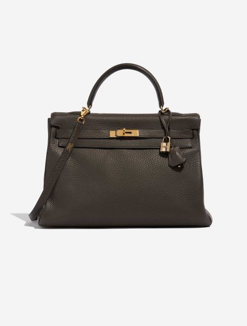Hermès Kelly 35 Chocolate Front  | Sell your designer bag on Saclab.com