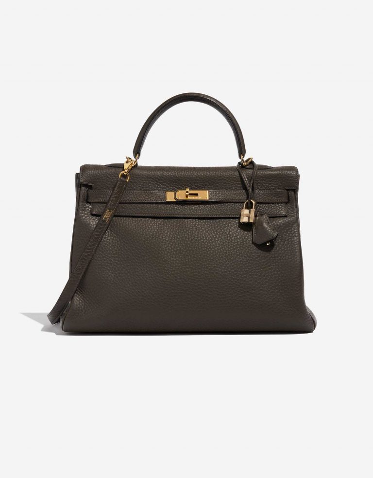Hermès Kelly 35 Chocolate Front  | Sell your designer bag on Saclab.com