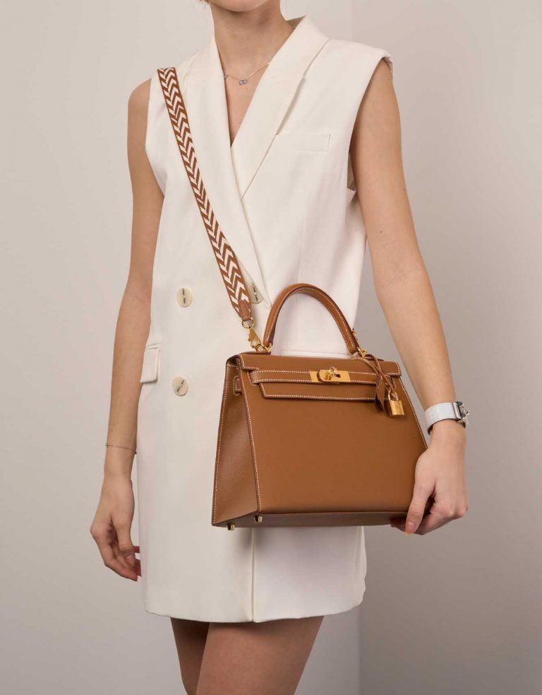 Hermès Strap Gold-Nata Sizes Worn | Sell your designer bag on Saclab.com