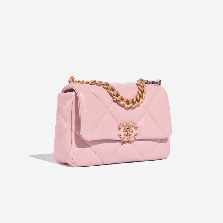 Chanel 19 FlapBag LightRose Side Front  | Sell your designer bag on Saclab.com