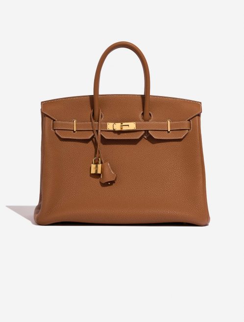 Hermès Birkin 35 Gold Front  | Sell your designer bag on Saclab.com