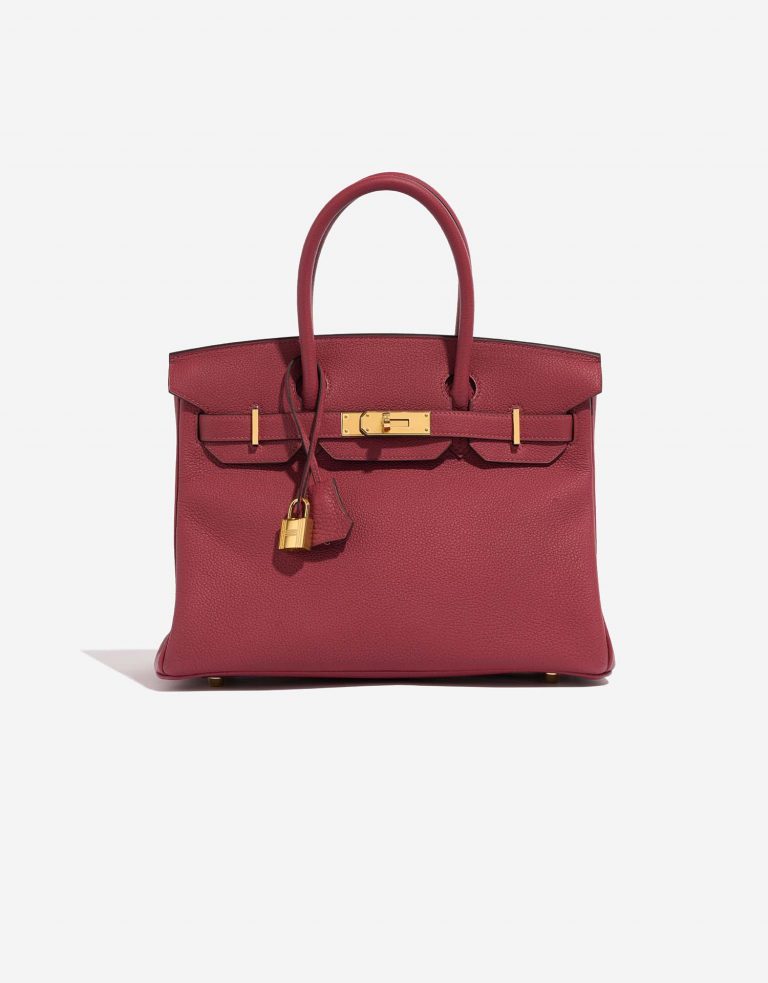 Hermès Birkin 30 RougeGrenat Front  | Sell your designer bag on Saclab.com