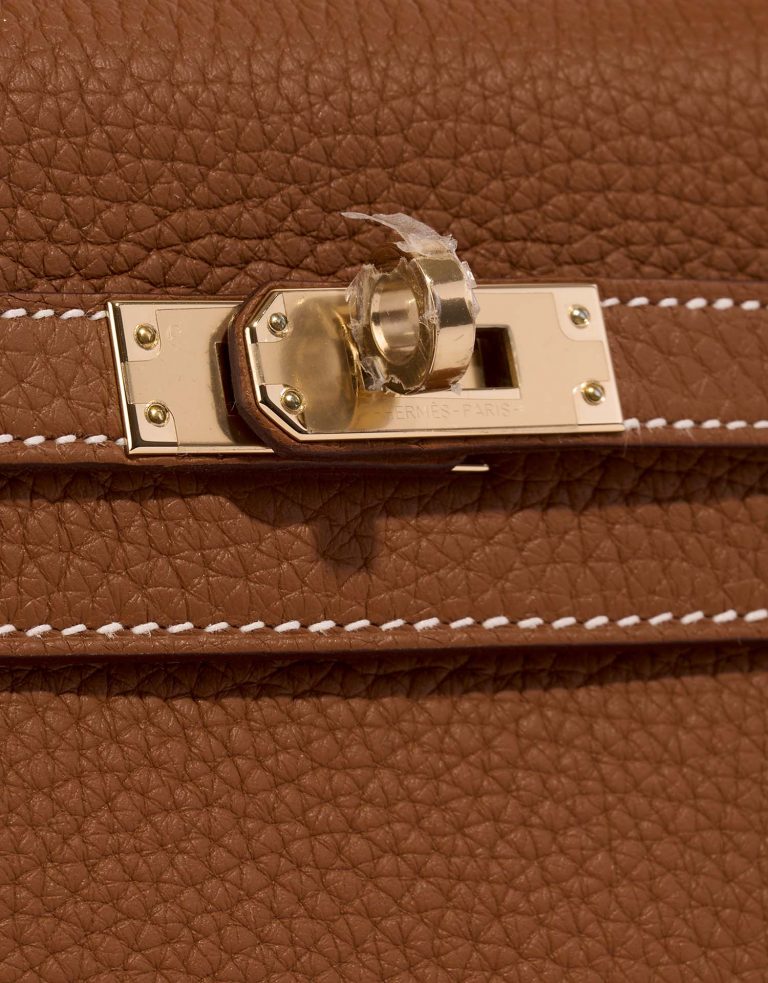 Hermès Kelly 25 Gold-GrisPerle Closing System  | Sell your designer bag on Saclab.com