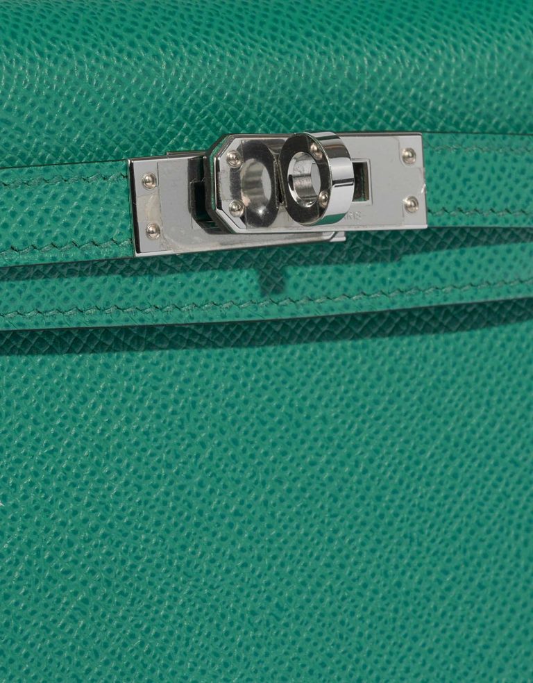Hermès Kelly Mini VertJade-BlueParadise-BlueSaphire Closing System  | Sell your designer bag on Saclab.com