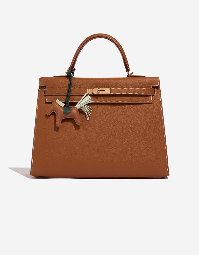 Hermès RodeoPM OneSize Gold-VertCypress-VertAbsinthe Closing System  | Sell your designer bag on Saclab.com